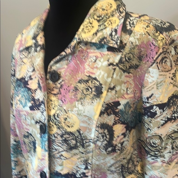 Floral Multicolor Women's Jacket small Christopher banks brand - Picture 2 of 2
